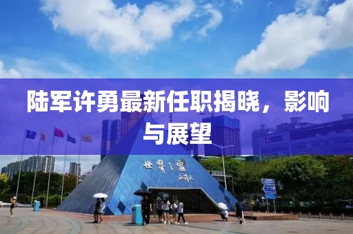 陸軍許勇最新任職揭曉，影響與展望