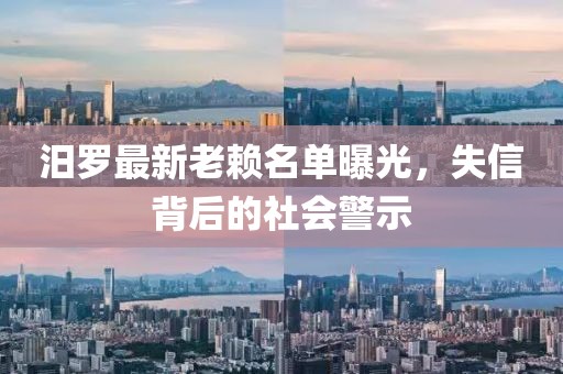 汨羅最新老賴名單曝光，失信背后的社會警示