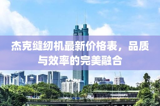 杰克縫紉機最新價格表，品質(zhì)與效率的完美融合