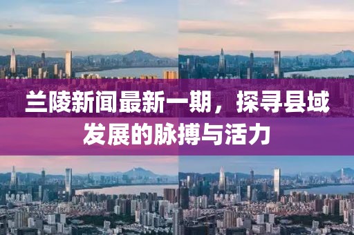 蘭陵新聞最新一期，探尋縣域發(fā)展的脈搏與活力