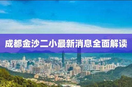 成都金沙二小最新消息全面解讀