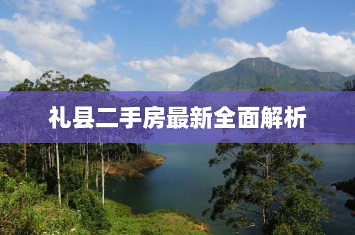 禮縣二手房最新全面解析