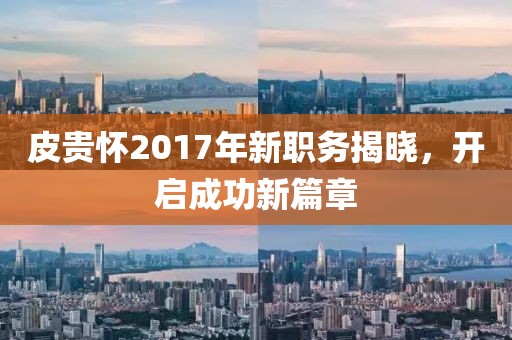 皮貴懷2017年新職務(wù)揭曉，開(kāi)啟成功新篇章