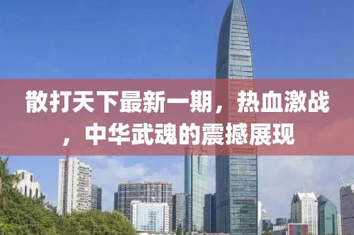 散打天下最新一期，熱血激戰(zhàn)，中華武魂的震撼展現(xiàn)
