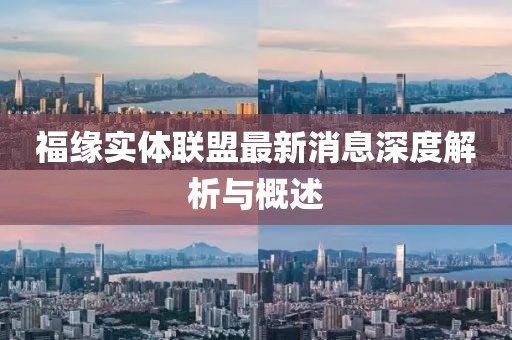 福緣實體聯(lián)盟最新消息深度解析與概述