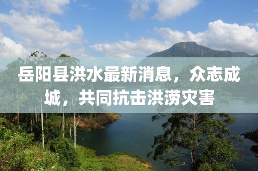 岳陽縣洪水最新消息，眾志成城，共同抗擊洪澇災(zāi)害