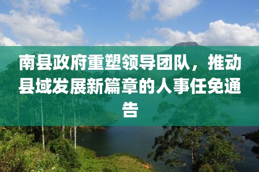 南縣政府重塑領(lǐng)導(dǎo)團(tuán)隊(duì)，推動(dòng)縣域發(fā)展新篇章的人事任免通告