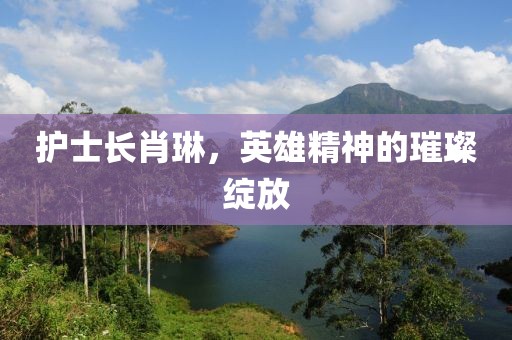 護(hù)士長(zhǎng)肖琳，英雄精神的璀璨綻放