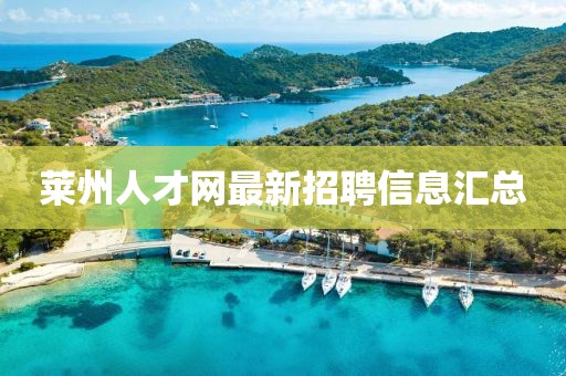 萊州人才網(wǎng)最新招聘信息匯總