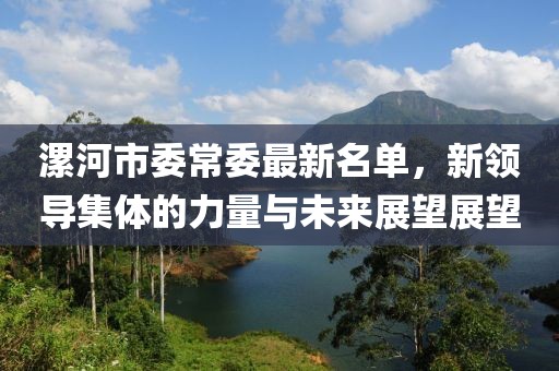 漯河市委常委最新名單，新領(lǐng)導(dǎo)集體的力量與未來展望展望