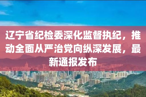 遼寧省紀(jì)檢委深化監(jiān)督執(zhí)紀(jì)，推動全面從嚴(yán)治黨向縱深發(fā)展，最新通報發(fā)布