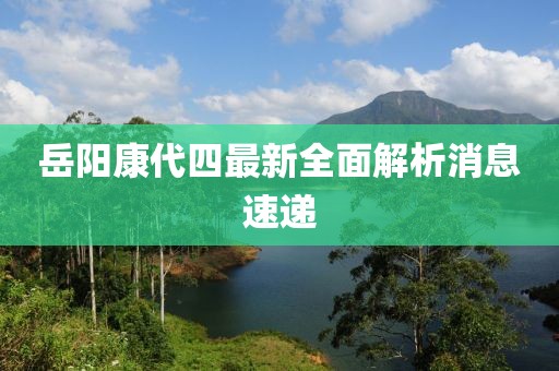 岳陽康代四最新全面解析消息速遞