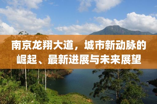 南京龍翔大道，城市新動(dòng)脈的崛起、最新進(jìn)展與未來展望