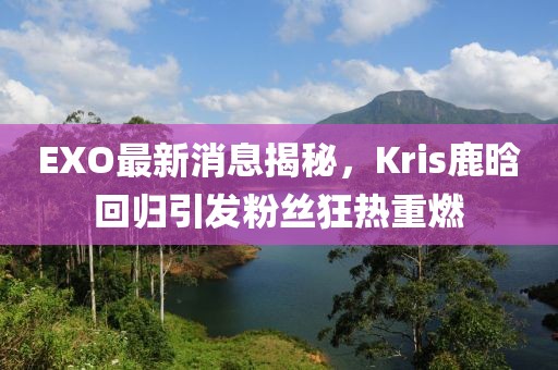 EXO最新消息揭秘，Kris鹿晗回歸引發(fā)粉絲狂熱重燃