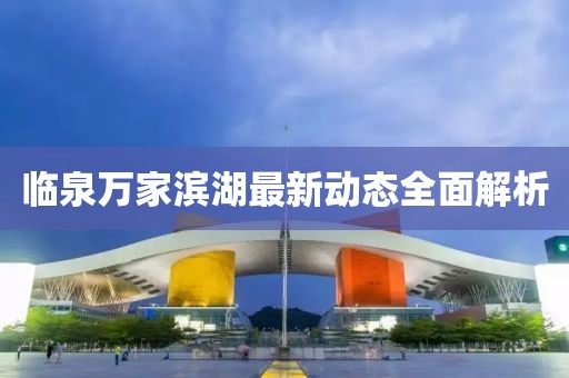 臨泉萬家濱湖最新動態(tài)全面解析