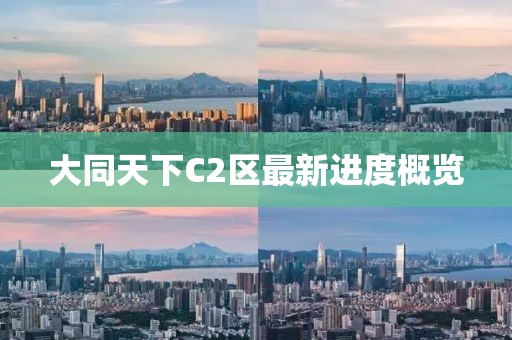 大同天下C2區(qū)最新進(jìn)度概覽