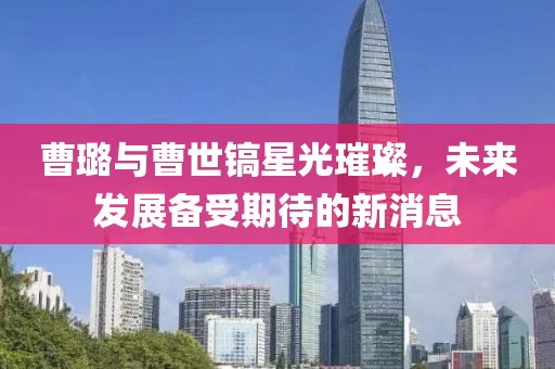 曹璐與曹世鎬星光璀璨，未來發(fā)展備受期待的新消息