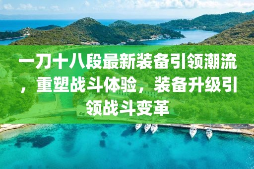 一刀十八段最新裝備引領潮流，重塑戰(zhàn)斗體驗，裝備升級引領戰(zhàn)斗變革