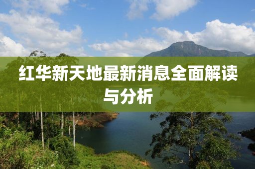 紅華新天地最新消息全面解讀與分析