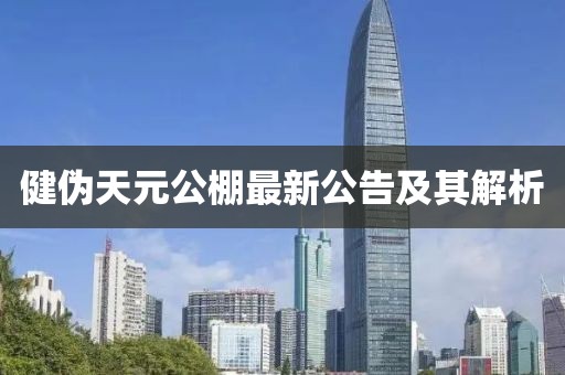 健偽天元公棚最新公告及其解析