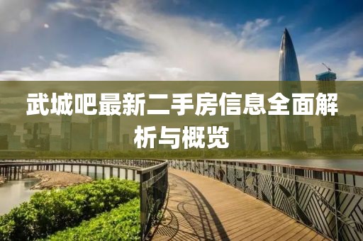 武城吧最新二手房信息全面解析與概覽