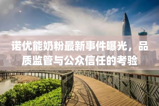 諾優(yōu)能奶粉最新事件曝光，品質(zhì)監(jiān)管與公眾信任的考驗(yàn)