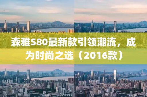 森雅S80最新款引領(lǐng)潮流，成為時尚之選（2016款）