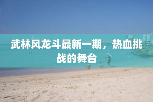武林風龍斗最新一期，熱血挑戰(zhàn)的舞臺