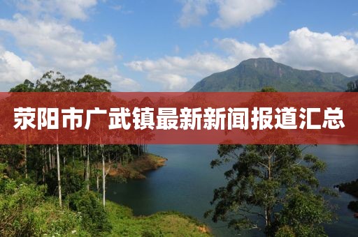 滎陽市廣武鎮(zhèn)最新新聞報(bào)道匯總