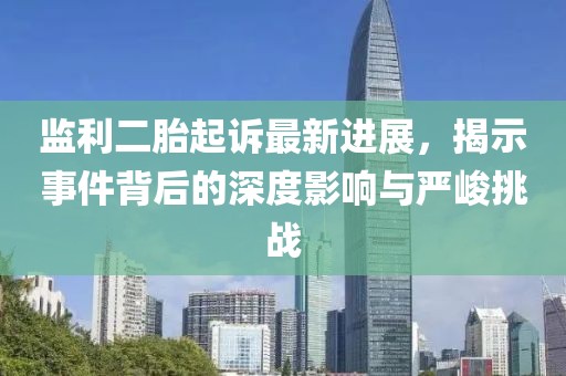 監(jiān)利二胎起訴最新進(jìn)展，揭示事件背后的深度影響與嚴(yán)峻挑戰(zhàn)