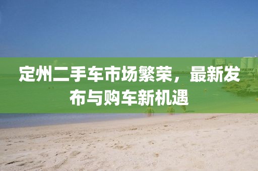 定州二手車(chē)市場(chǎng)繁榮，最新發(fā)布與購車(chē)新機遇