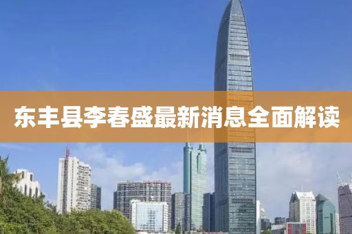 東豐縣李春盛最新消息全面解讀