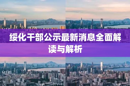 綏化干部公示最新消息全面解讀與解析