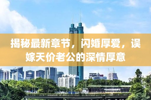 揭秘最新章節，閃婚厚愛(ài)，誤嫁天價(jià)老公的深情厚意