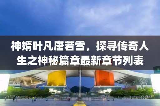 神婿葉凡唐若雪，探尋傳奇人生之神秘篇章最新章節列表