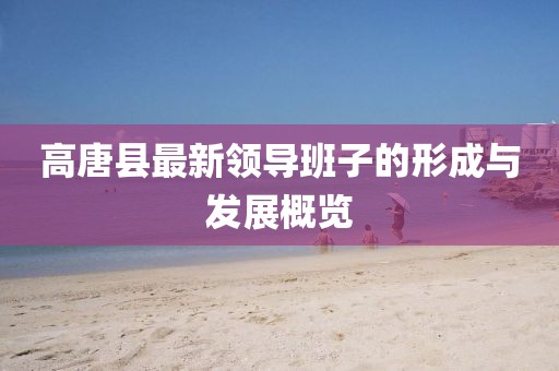 高唐縣最新領(lǐng)導(dǎo)班子的形成與發(fā)展概覽
