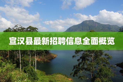 宣漢縣最新招聘信息全面概覽