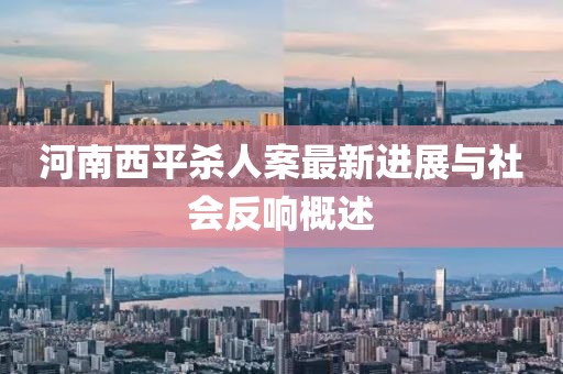 河南西平殺人案最新進(jìn)展與社會(huì)反響概述