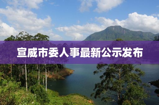 宣威市委人事最新公示發(fā)布