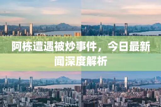 阿棟遭遇被炒事件，今日最新聞深度解析