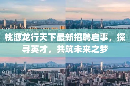 桃源龍行天下最新招聘啟事，探尋英才，共筑未來之夢(mèng)