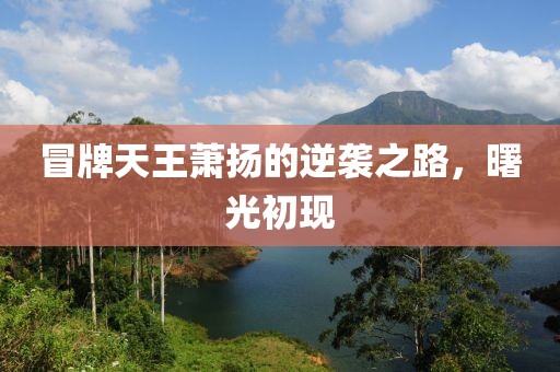 冒牌天王蕭揚(yáng)的逆襲之路，曙光初現(xiàn)