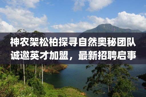 神農(nóng)架松柏探尋自然奧秘團隊誠邀英才加盟，最新招聘啟事