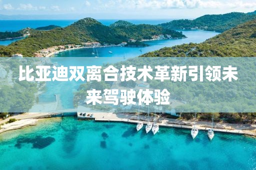 比亞迪雙離合技術革新引領未來駕駛體驗