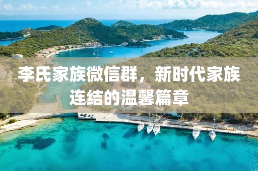 李氏家族微信群，新時(shí)代家族連結(jié)的溫馨篇章
