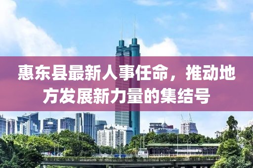 惠東縣最新人事任命，推動地方發(fā)展新力量的集結(jié)號