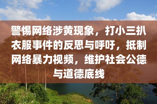 警惕網(wǎng)絡(luò)涉黃現(xiàn)象，打小三扒衣服事件的反思與呼吁，抵制網(wǎng)絡(luò)暴力視頻，維護(hù)社會(huì)公德與道德底線