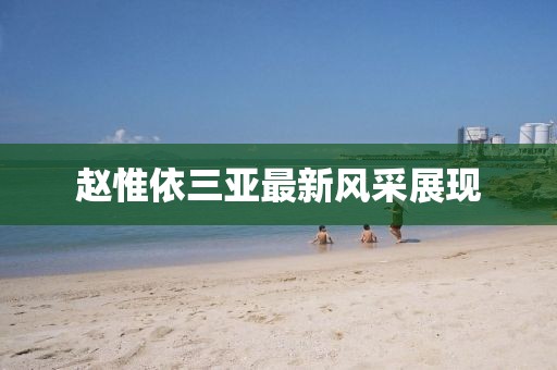 趙惟依三亞最新風采展現(xiàn)