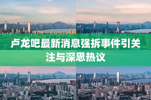 盧龍吧最新消息強(qiáng)拆事件引關(guān)注與深思熱議