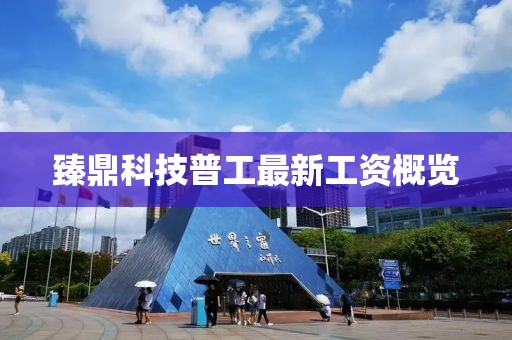 臻鼎科技普工最新工資概覽
